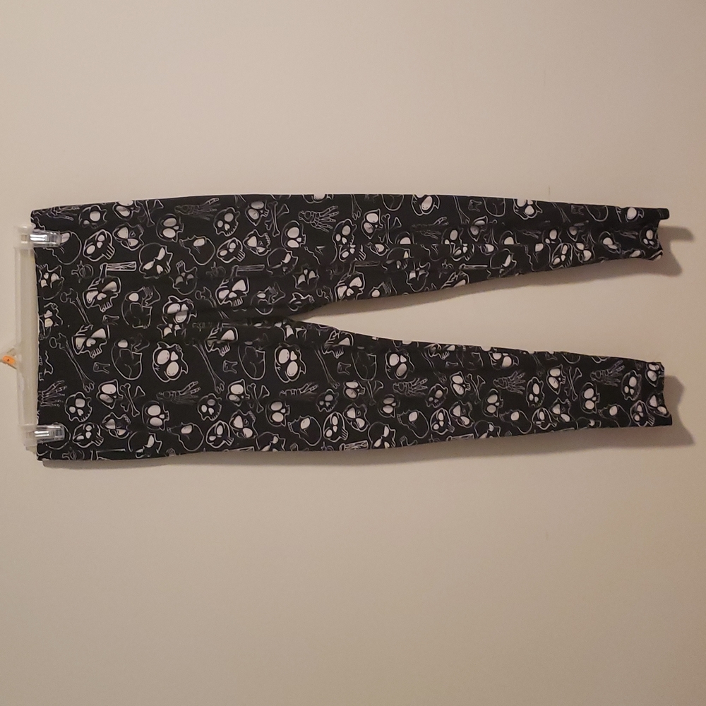 Halloween Skull Bones Leggings XL